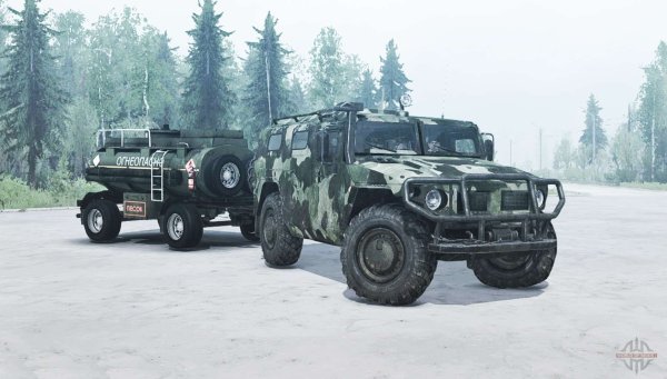 ГАЗ тигр 2330 прицеп