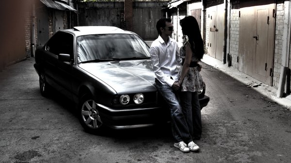 Лада Приора и BMW e34