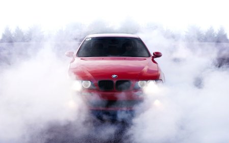 BMW e39 дым