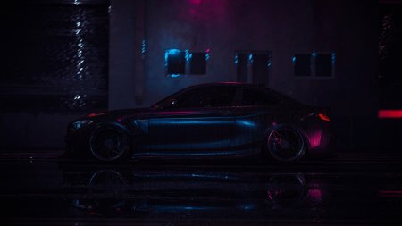 BMW m5 неоновая