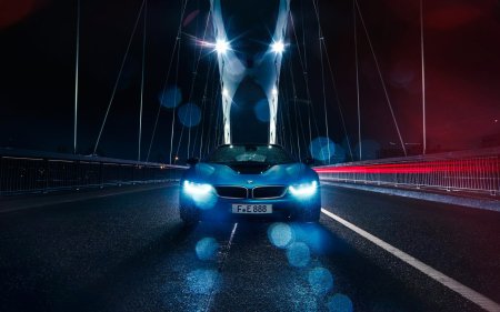 BMW i8 ночью