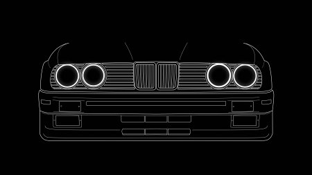 BMW e34 неон