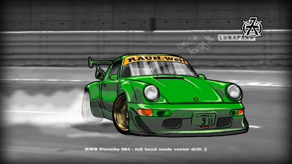 Порше дрифт RWB