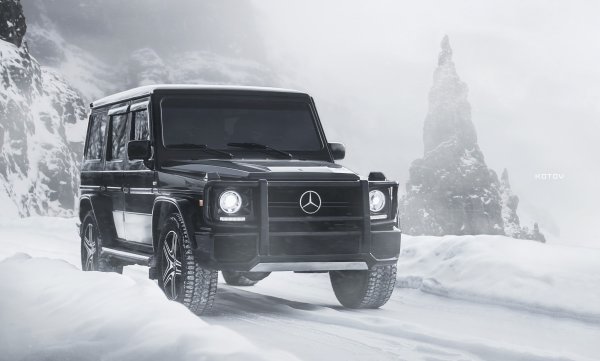 G63 Мерседес зима