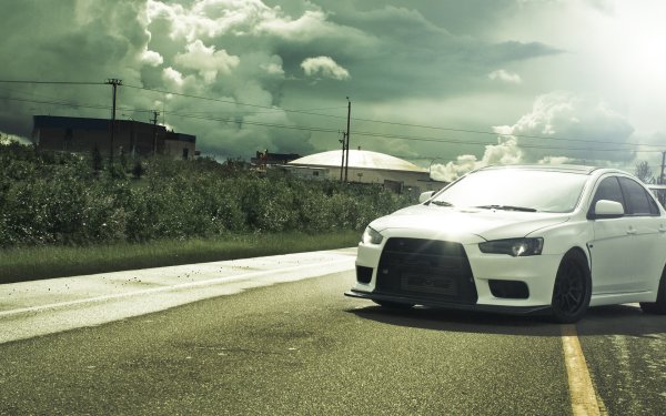 Mitsubishi Lancer Evolution 10 White