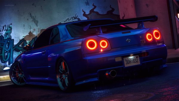Nissan Skyline gt-r r34 Midnight Purple