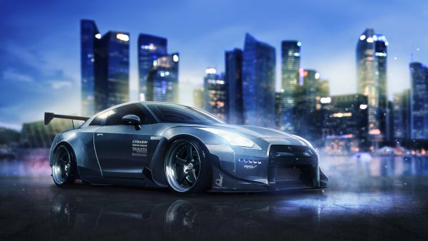 Nissan GTR r35 ночное