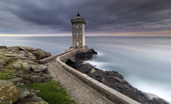 Финистр Франция мы скерморван Маяк