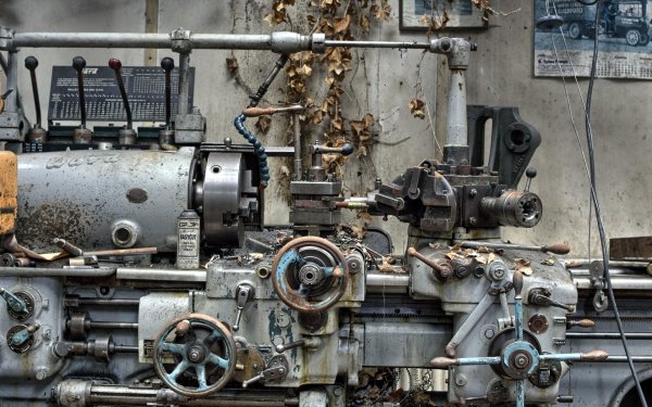 Токарный станок стимпанк