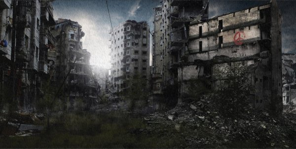 Мёртвый город сталкер разрушенная пятиэтажка