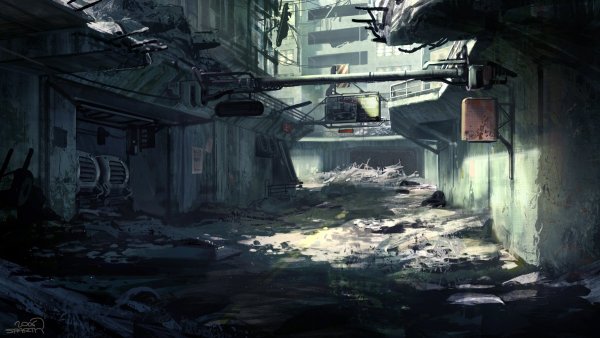 Аниме улица заброшка