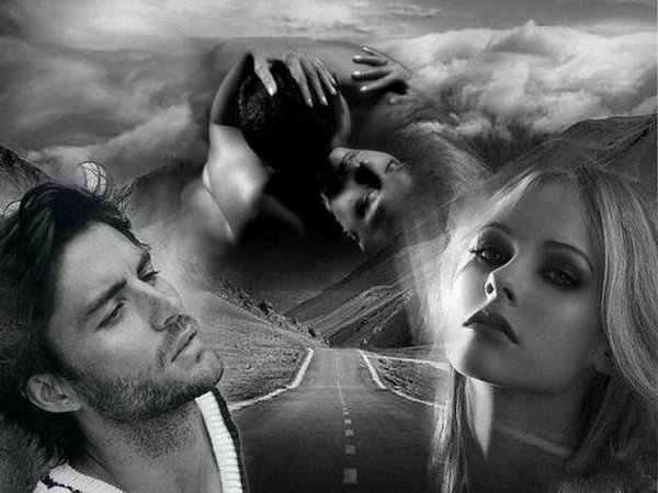 Мужчина и женщина думают друг о друге