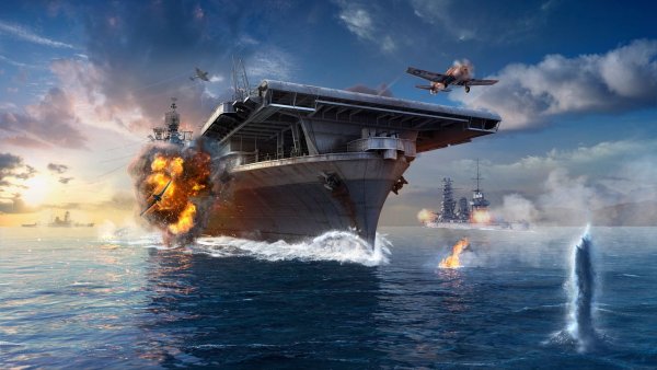 World of Warships авианосцы