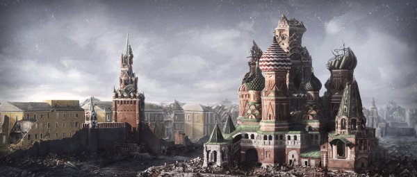 Храм Василия Блаженного в метро 2033