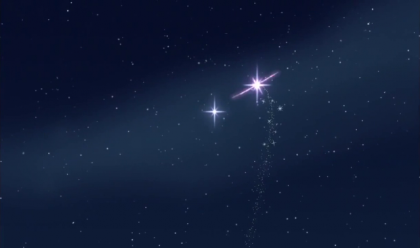 Мигающая звезда на небе