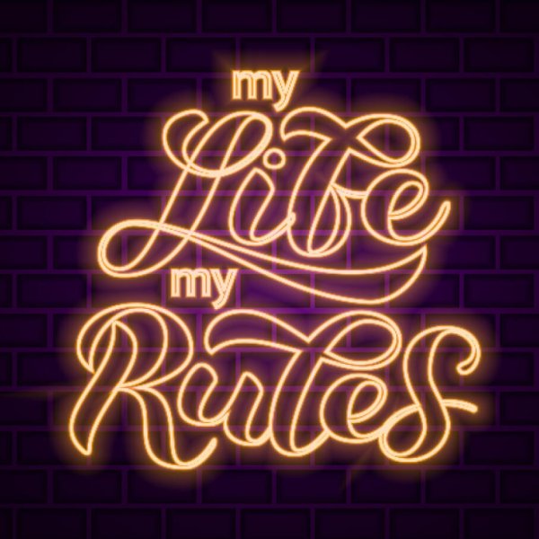 Леттеринг моя жизнь Мои правила
