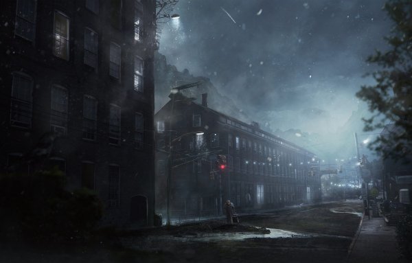 Мрачный ночной город