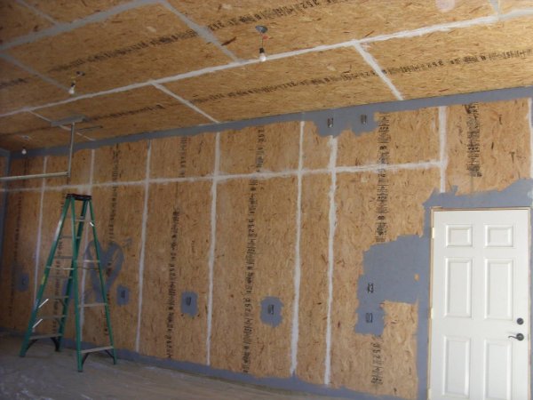 Шпаклевка стен из ОСБ