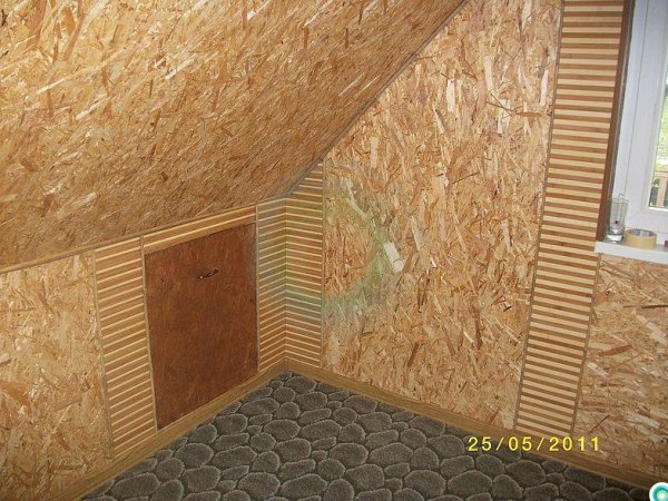 Отделка предбанника ОСП