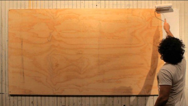 Крашеная фанера