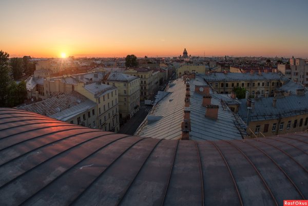 Красивый вид с крыши