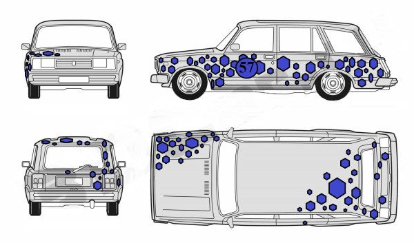 Ливреи RCD для машины ВАЗ 2107
