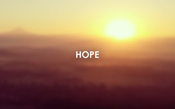Hope надпись