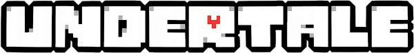Надпись Undertale без фона