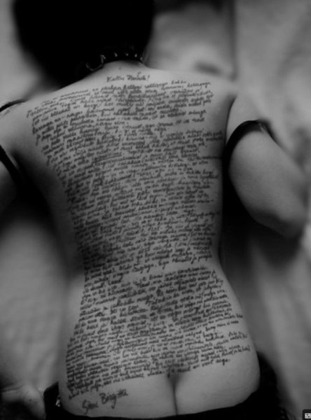 Красивые текстовые Татуировки