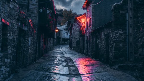 Ночной город улица