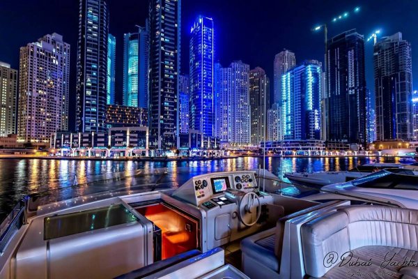 Дубай район Дубай Марина nochyu