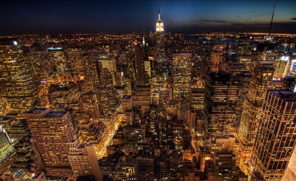 Нью Йорк Манхэттен 1600