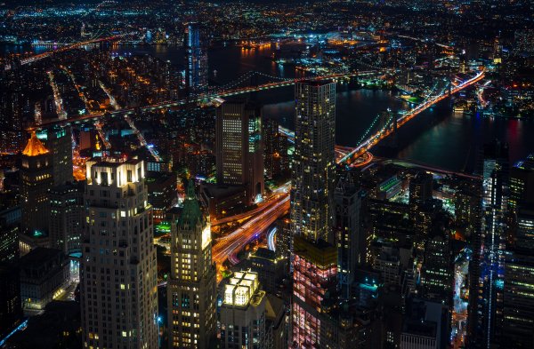 Ночной Нью Йорк 4к