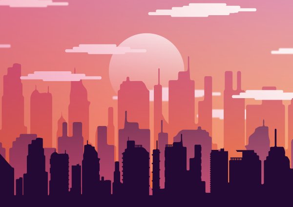 Город рисунок