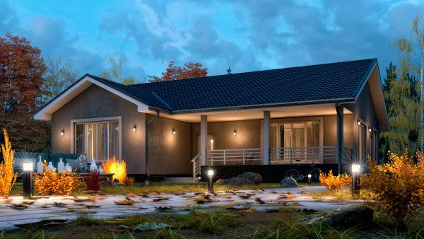 Одноэтажный коттедж «Лури
