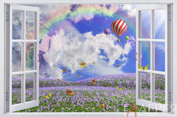 Фотообои открытое окно