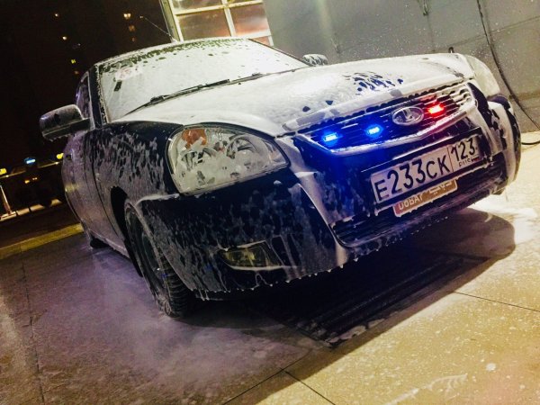 Приора с ФСО И стробоскопами