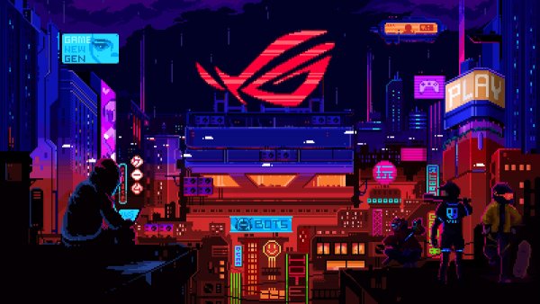 Pixel Cyberpunk ASUS ROG