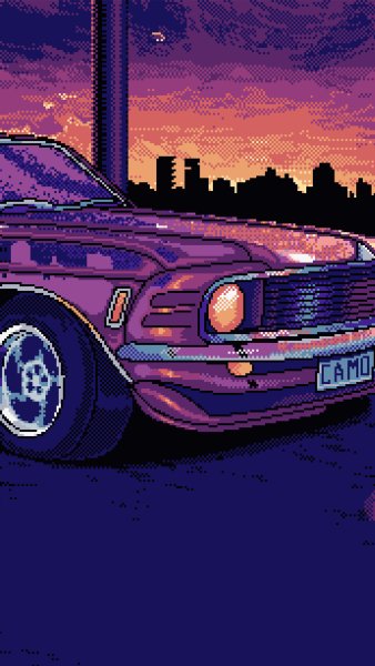 Ретро машина пиксели