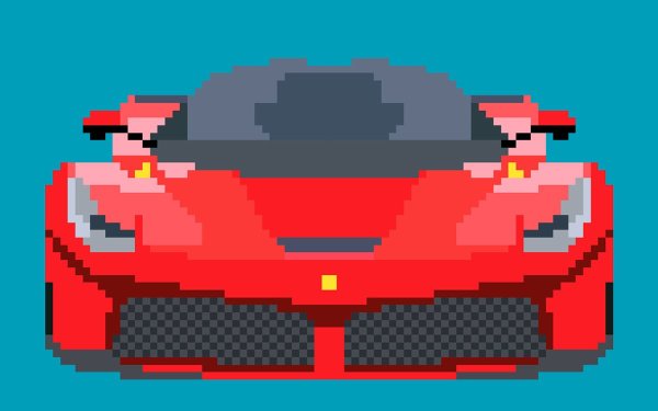 Машина 8 бит сзади