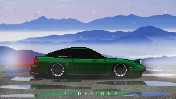 Pixel car Racer Nissan 240sx Tuning