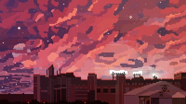 Пиксельный город Эстетика