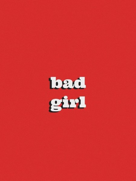Обои с надписью Bad