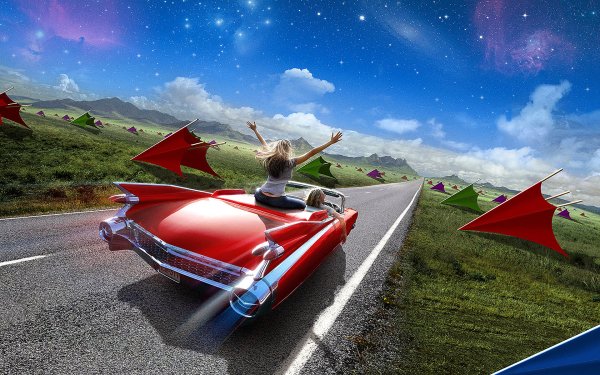 Креативная реклама кабриолета