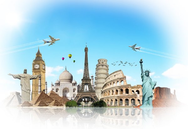 Достопримечательности мира рисунки