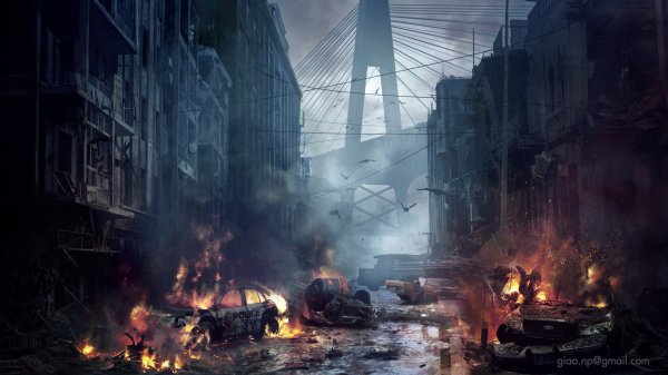 Город в огне