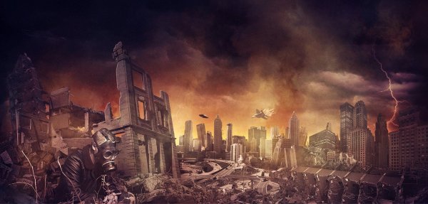 Разрушенный город