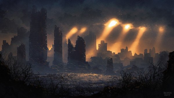 Разрушенный город