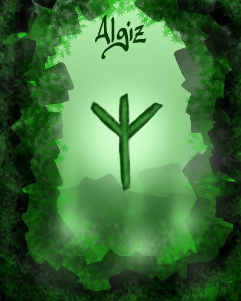 Руна защиты Альгиз