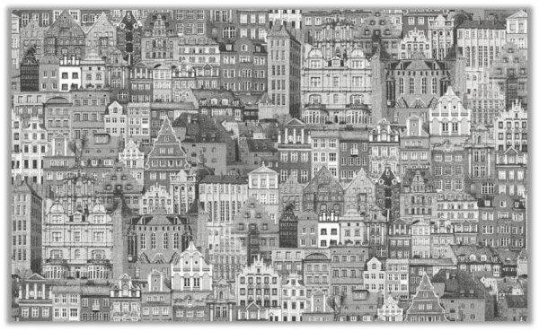 Обои с домами для стен